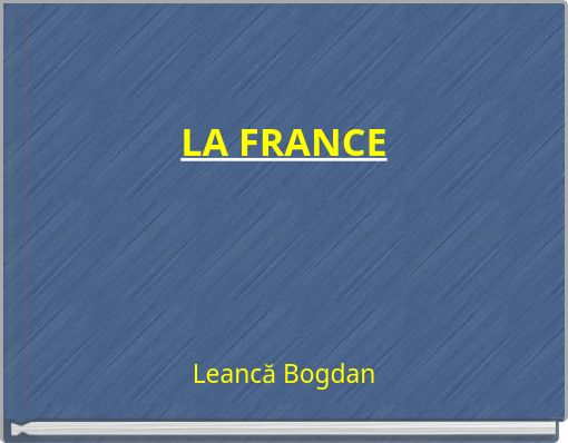 Front cover of 'LA FRANCE' 
