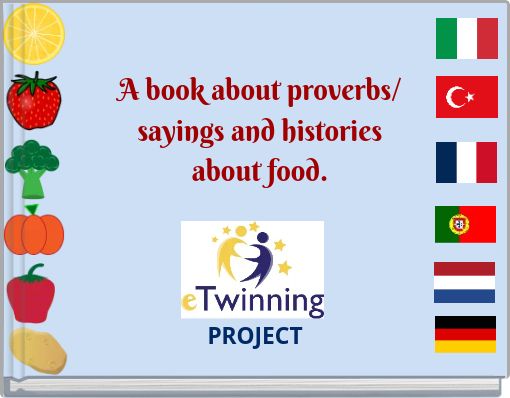 A book about proverbs/ sayings and histories about food.
