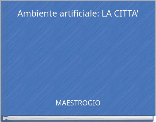 Ambiente artificiale: LA CITTA'