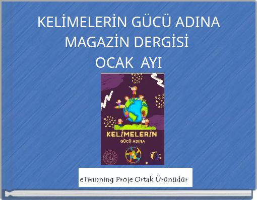 KELİMELERİN GÜCÜ ADINAMAGAZİN DERGİSİ OCAK AYI