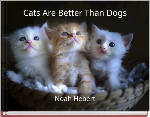Front cover of 'Cats Are Better Than Dogs' 