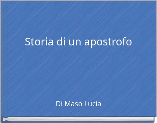 Storia di un apostrofo