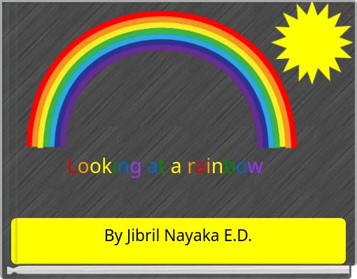 Looking at a rainbow