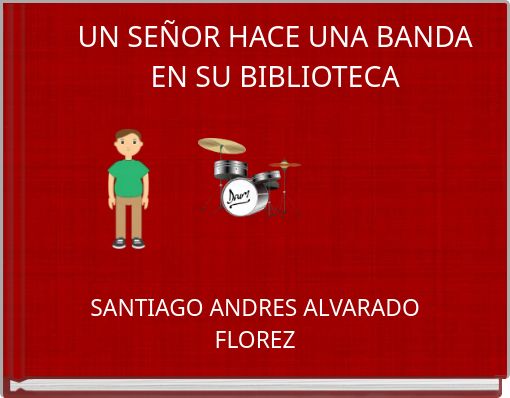 UN SEÑOR HACE UNA BANDA EN SU BIBLIOTECA