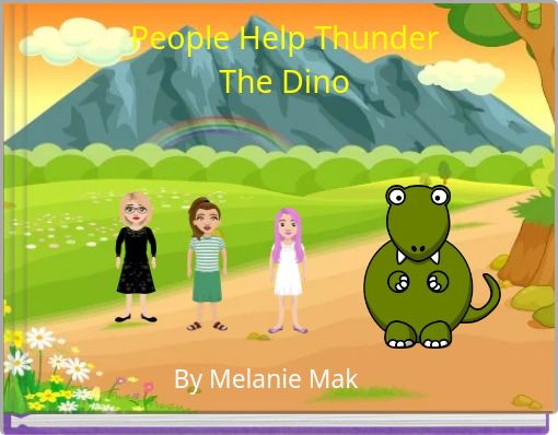 People Help Thunder The Dino