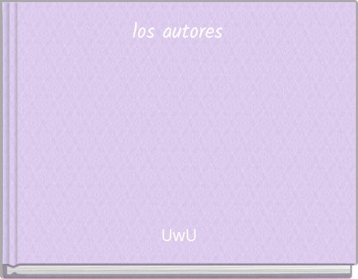 Front cover of 'los autores' 