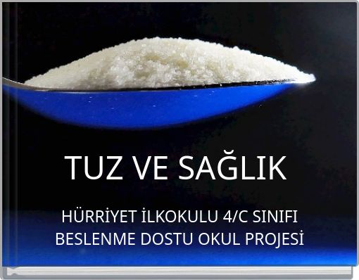 Front cover of 'TUZ VE SAĞLIK' 