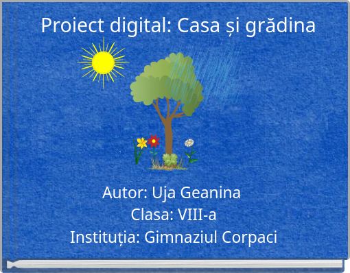 Proiect digital: Casa și grădina