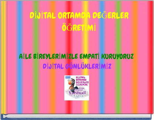 Front cover of 'DİJİTAL ORTAMDA DEĞERLER ÖĞRETİMİ' 
