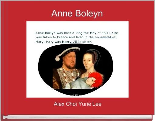 Front cover of 'Anne Boleyn' 