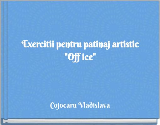 Exercitii pentru patinaj artistic "Off ice"