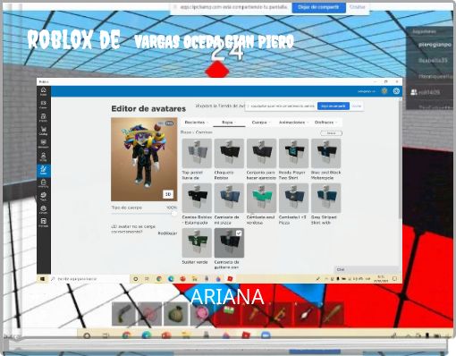 Front cover of 'roblox de VARGAS OCEDA Gian Piero' 