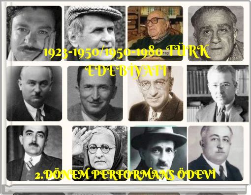 1923-1950/1950-1980 TÜRK EDEBİYATI