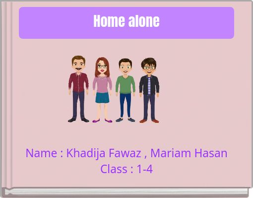 Front cover of 'Home alone' 