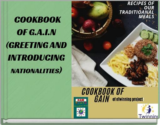 Book Cover for: COOKBOOK OF G.A.I.N (GREETING AND INTRODUCING NATIONALITIES)