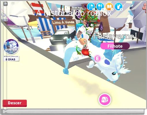 Front cover of 'A história do roblox' 