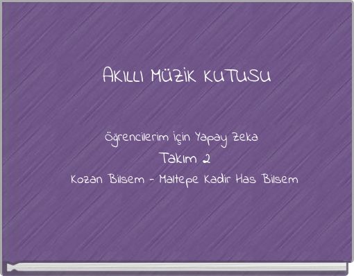 AKILLI M&Uuml;ZİK KUTUSU