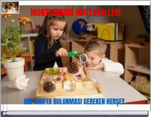 MONTESSORRİ MATERYALLERİ