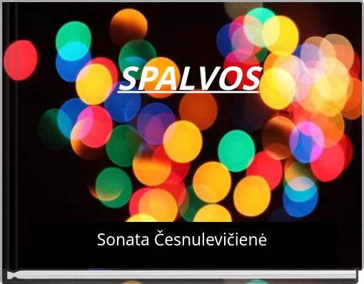 Front cover of 'SPALVOS' 