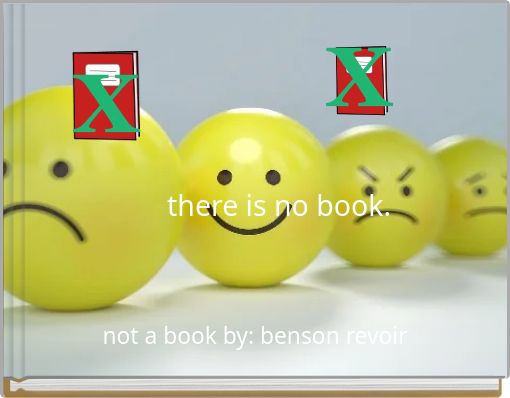 Front cover of 'there is no book.' 