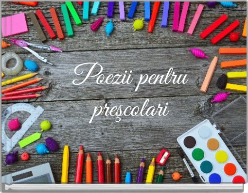 Front cover of 'Poezii pentru preşcolari' 