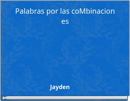 Front cover of 'Palabras por las coMbinacion es' 