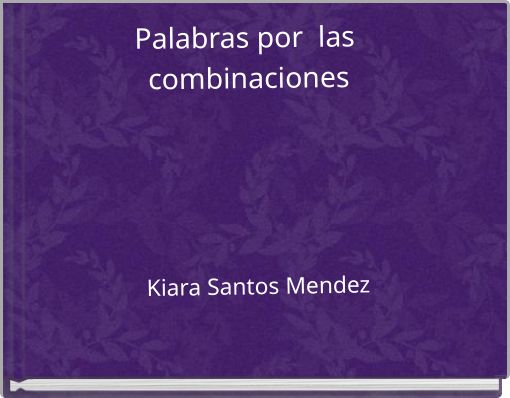 Front cover of 'Palabras por las combinaciones' 