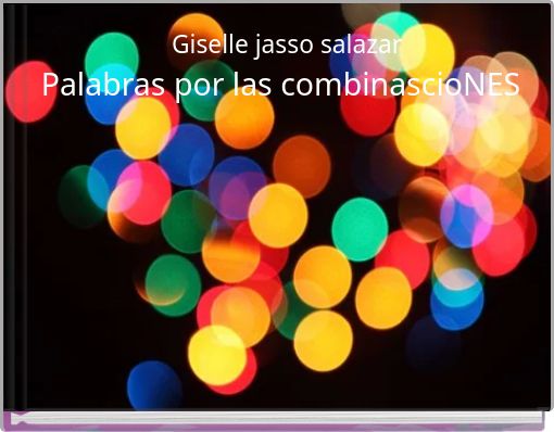 Front cover of 'Palabras por las combinascioNES' 