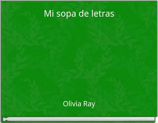 Mi sopa de letras