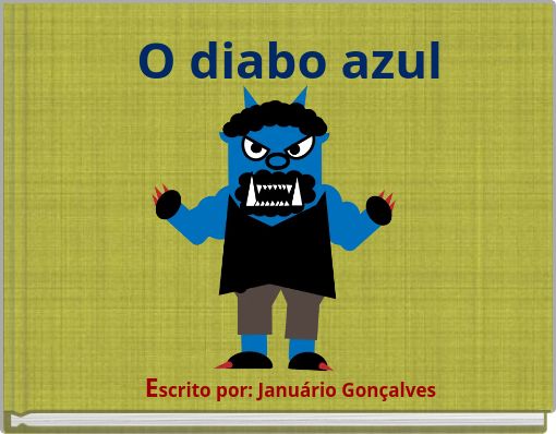 Front cover of 'O diabo azul' 