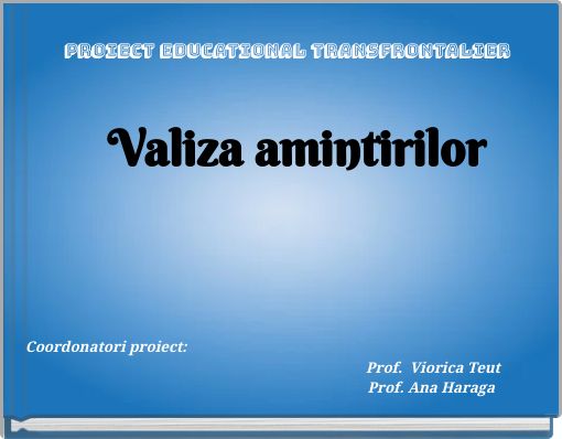 Book Cover for: Proiect educational transfrontalier Valiza amintirilor