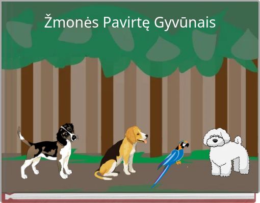 Front cover of 'Žmonės Pavirtę Gyvūnais' 