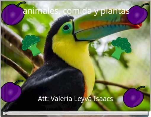 animales, comida y plantas