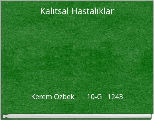 Kalıtsal Hastalıklar