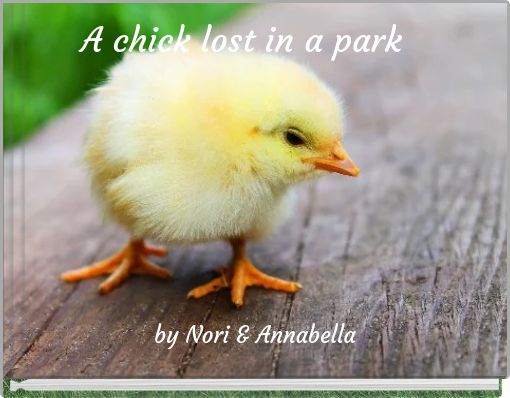 A chick lost in a park