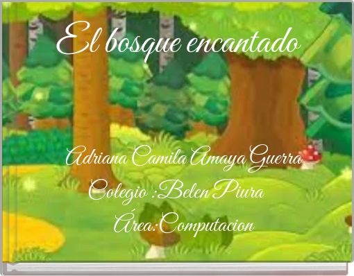 Front cover of 'el bosque encantado' 