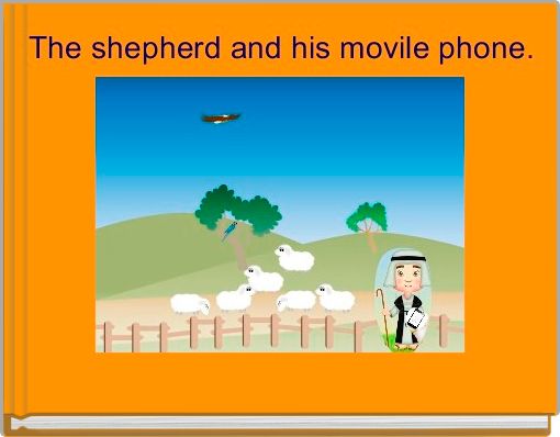 The shepherd and his movile phone.