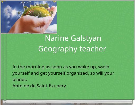 Book Cover for: Narine Galstyan Geography teacher