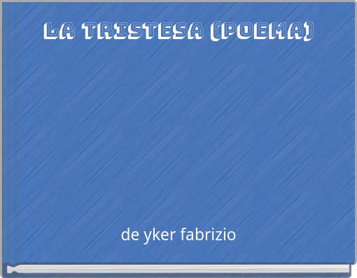 Book Cover for: la tristesa (poema)
