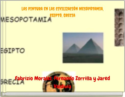 Book Cover for: las pintura en las civilización Mesopotamia, Egipto, Grecia
