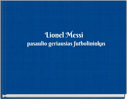 Front cover of 'Lionel Messi' 