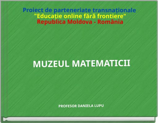 Proiect de parteneriate transnaționale "Educație online fără frontiere"Republica Moldova - România