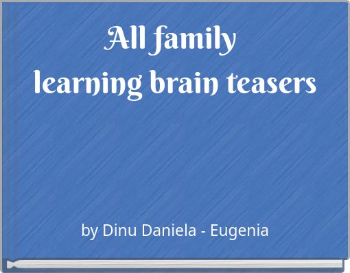 Book Cover for: All family learning brain teasers
