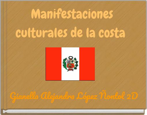 Front cover of 'Manifestaciones culturales de la costa' 