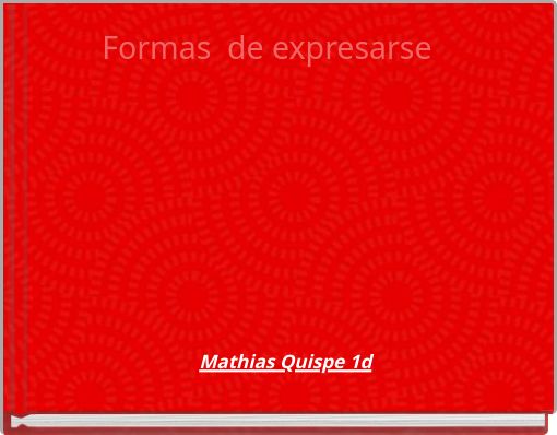Front cover of 'Formas de expresarse' 