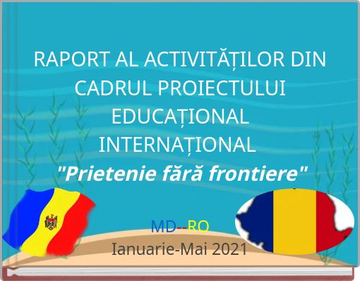 Front cover of 'RAPORT AL ACTIVITĂȚILOR DIN CADRUL PROIECTULUI EDUCAȚIONAL INTERNAȚIONAL 