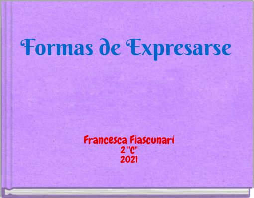 Front cover of 'Formas de Expresarse' 