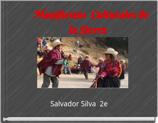 Front cover of 'Manifiestas Culturales de la Sierra' 
