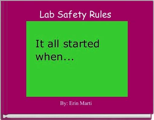 Lab Safety Rules 