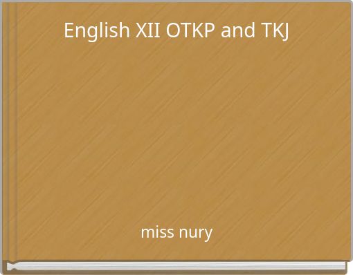 English XII OTKP and TKJ